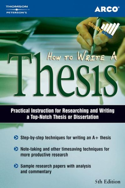 How to write a thesis / Harry Teitelbaum.
