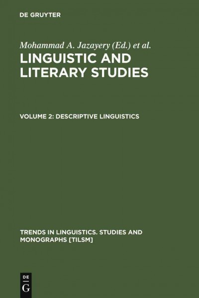 Descriptive linguistics / edited by Mohammad Ali Jazayery, Edgar C. Polom�e, Werner Winter.