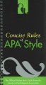 Concise rules of APA style. Cover Image