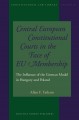 Central European Constitutional Courts in the Face of EU Membership the Influence of the German Model in Hungary and Poland. Cover Image