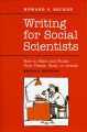 Writing for social scientists : how to start and finish your thesis, book, or article  Cover Image