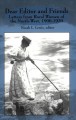 Dear editor and friends : letters from rural women of the North-West, 1900-1920  Cover Image