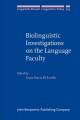 Biolinguistic investigations on the language faculty  Cover Image