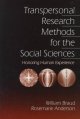 Go to record Transpersonal research methods for the social sciences : h...