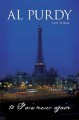 To Paris never again : new poems  Cover Image